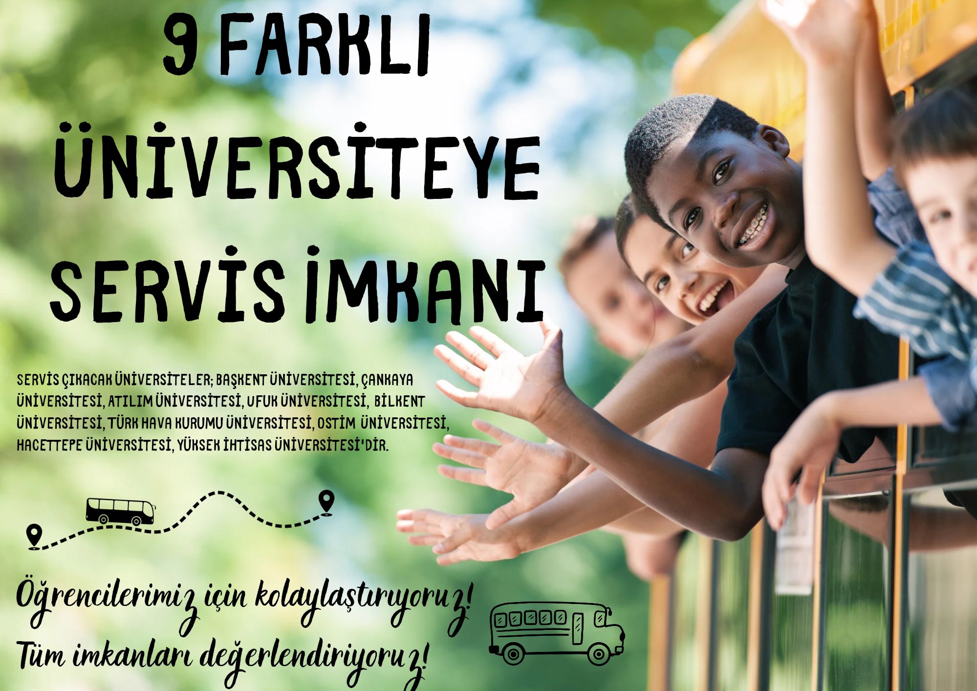 Öğrencilere Ulaşım Kolaylığı Sağlanıyor! 9 Üniversiteye Servis Hizmeti!